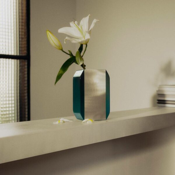 Βάζο Oscar - Σμαραγδί, 13,6x10xH13,6