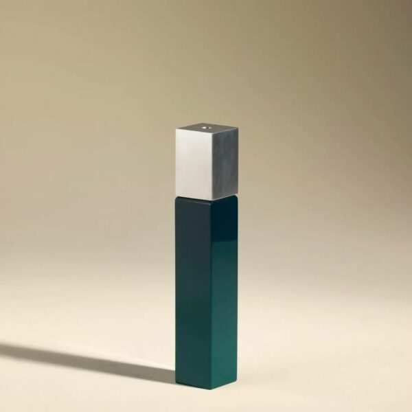 Oscar Candlestick - Emerald, 4x4xH23