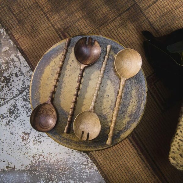 Σετ Σερβιρίσματος Σαλάτας Zion - Natural, 8x1,5xH30