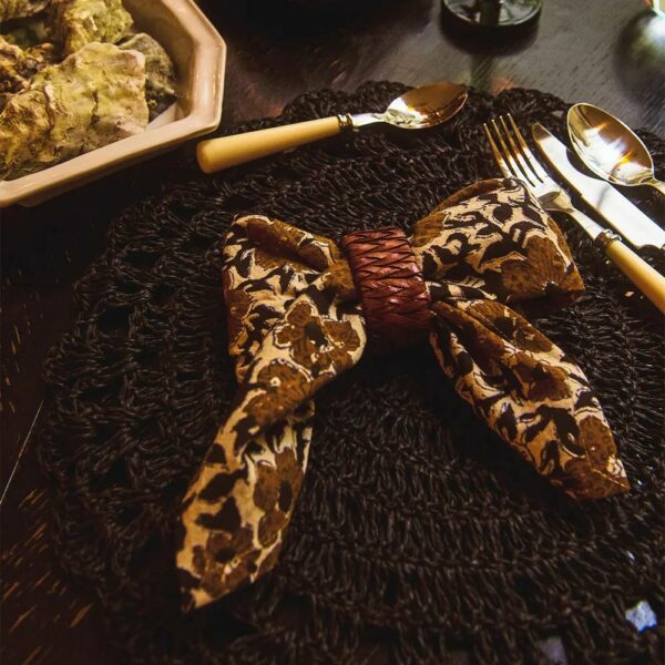 Δαχτυλίδι Πετσέτας Zuri - Leather, 5,5x4xH3