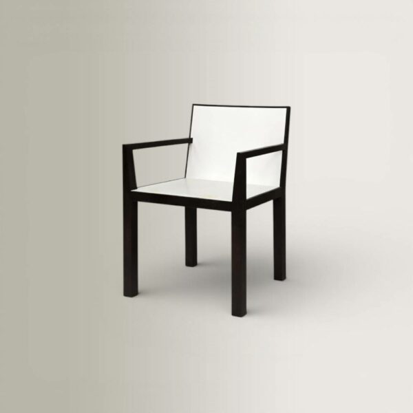 Πολυθρόνα L20 Wenge - Ασπρόμαυρη, CT030