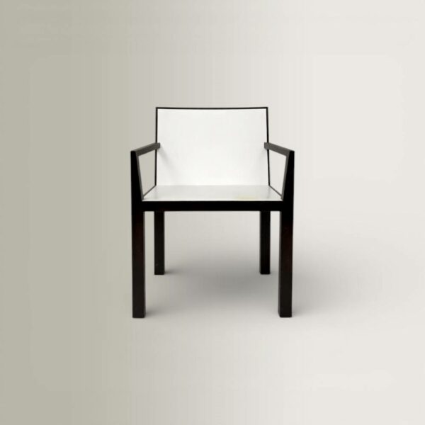 Πολυθρόνα L20 Wenge - Ασπρόμαυρη, CT030