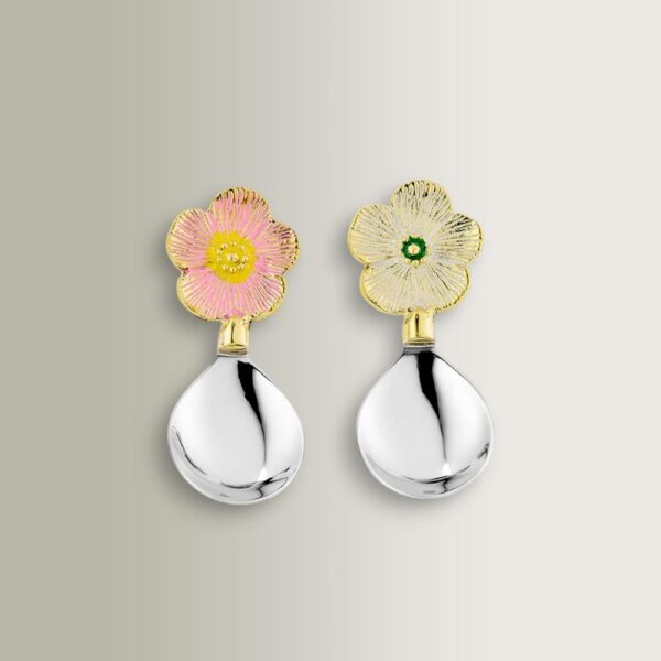 Σετ/2 Κουταλάκια Faye Flower Dipster - Brass & Stainless Steel, 11,5x5x1