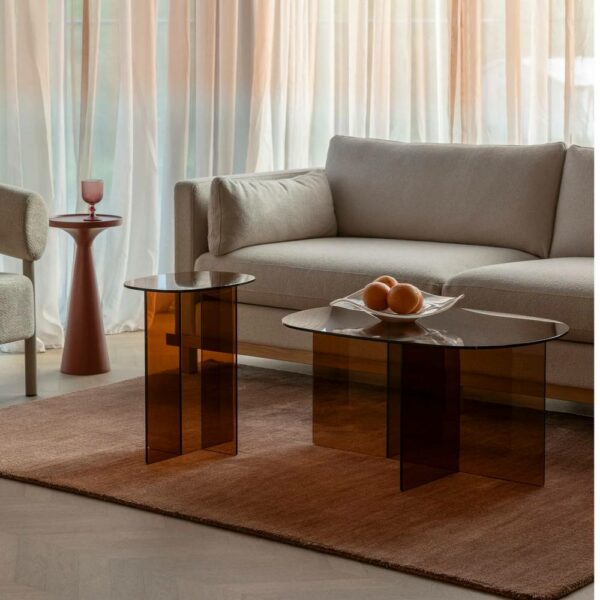 Τραπεζάκι Σαλονιού Lines - Brown, 80x60x40