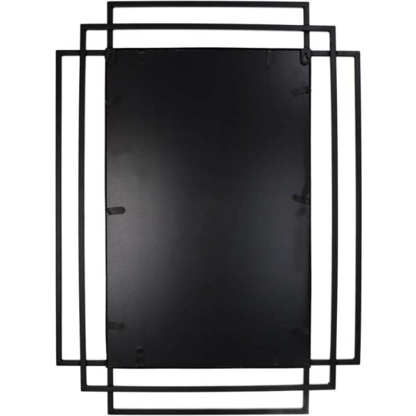 Επιτοίχιος Καθρέφτης XET-4529 - Μαύρος, 97x3xH77