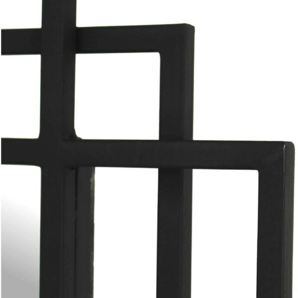 Επιτοίχιος Καθρέφτης XET-4529 - Μαύρος, 97x3xH77