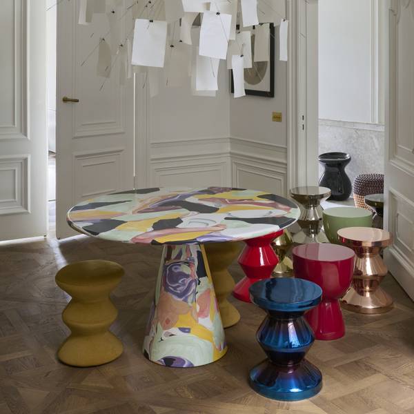 Σκαμπώ Zig Zag Soft - Κίτρινο, 36xH47