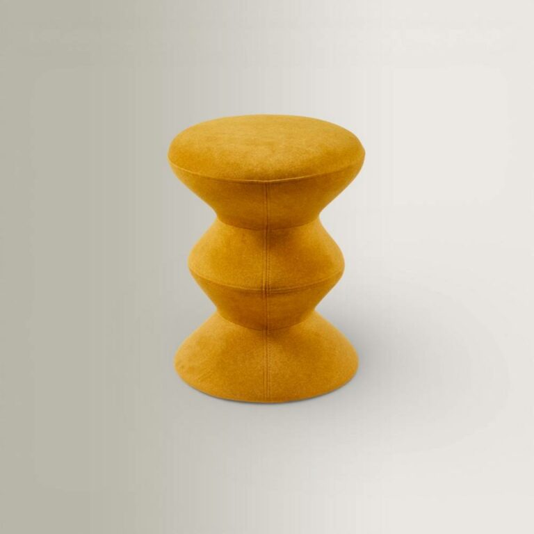 Σκαμπώ Zig Zag Soft - Κίτρινο, 36xH47