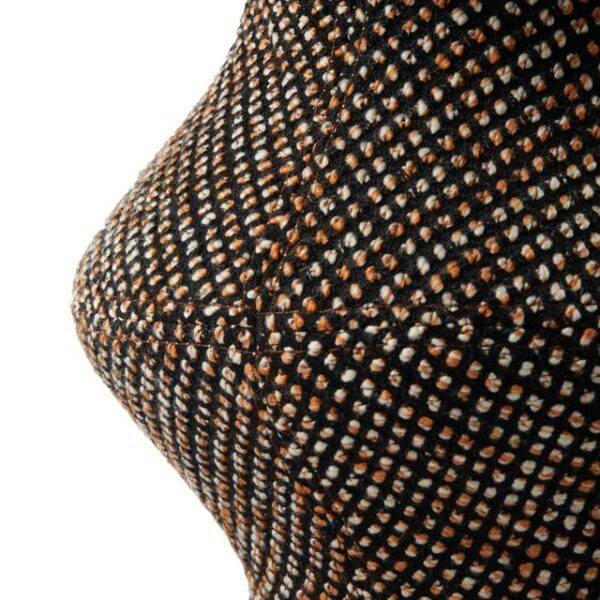 Σκαμπώ Zig Zag Speckled - Dark Brown, 36xH47