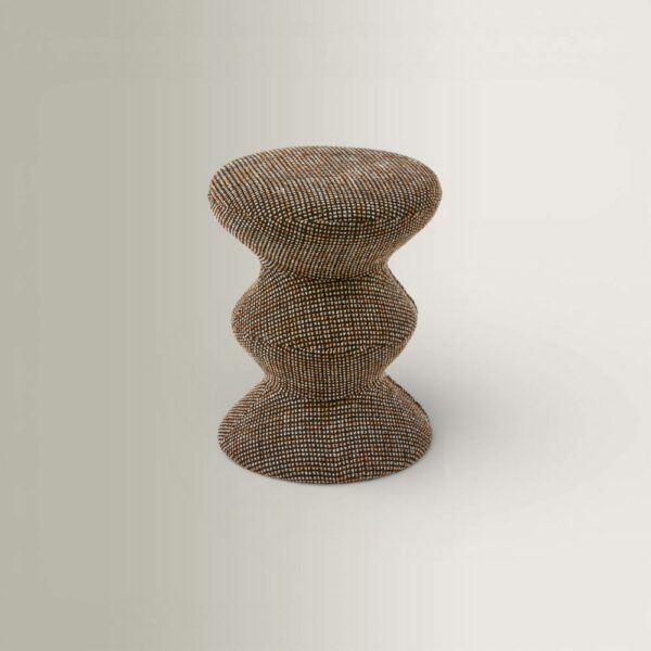 Σκαμπώ Zig Zag Speckled - Dark Brown, 36xH47