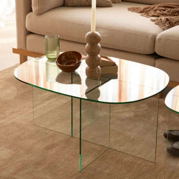 Τραπεζάκι Σαλονιού Linea - Transparent, 80x60x40