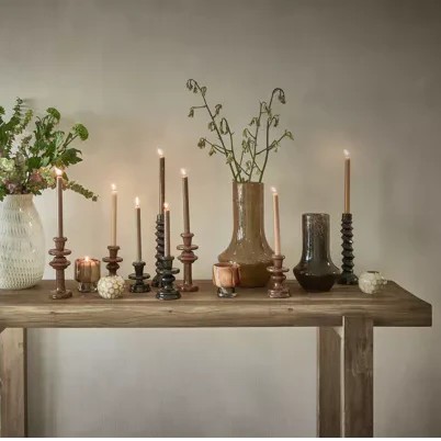 Κηροπήγιο Turret - Chocolat, 9,5xH15,5