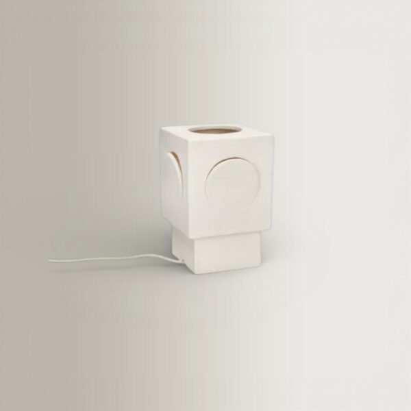 Επιτραπέζιο Φωτιστικό Eclipse - Λευκό, 13x13x20,5