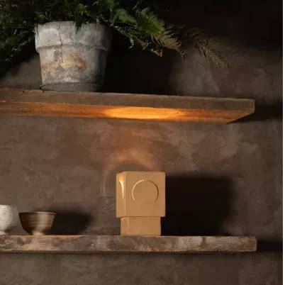 Επιτραπέζιο Φωτιστικό Eclipse - Ocher, 13x13xH20,5