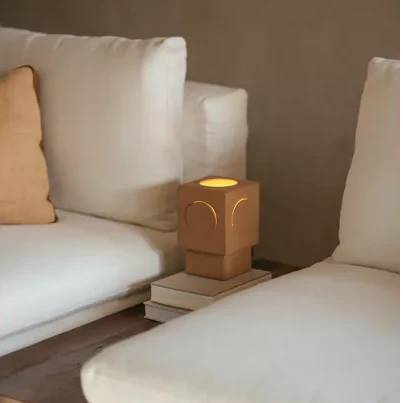 Επιτραπέζιο Φωτιστικό Eclipse - Ocher, 13x13xH20,5